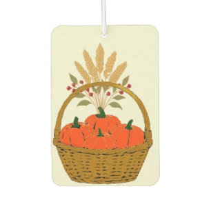 Désodorisant Pour Voiture 🚗 Panier de Citrouilles et Blé d'Automne