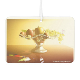 Désodorisant Pour Voiture Panier de verre avec fruits et batteries