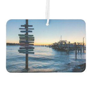 Désodorisant Pour Voiture Panneau de la baie Pensacola Coucher de soleil par