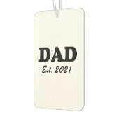 Désodorisant Pour Voiture Papa Custom Date établie noir blanc moderne (Gauche)