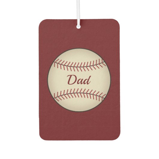 Désodorisant pour voiture Papa de baseball  (Devant)