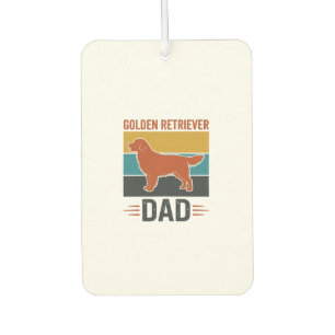 Désodorisant Pour Voiture Papa Golden Retriever Conception Vector pour amate