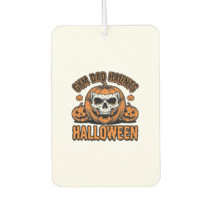 Désodorisant Pour Voiture Papa Gymnastique Halloween Vintage Citrouille Crân