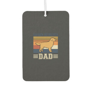 Désodorisant Pour Voiture Papa Retriever doré Chien Rétro