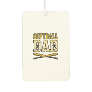 Désodorisant Pour Voiture Papa Softball Gravure Vintage Batteur Graphique_1