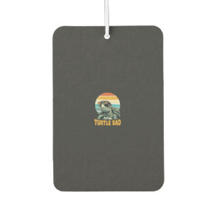Désodorisant Pour Voiture Papa Tortue Rétro Coucher de Soleil Vintage Gravur
