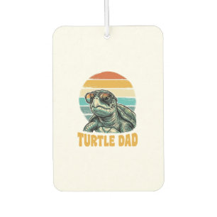 Désodorisant Pour Voiture Papa Tortue Rétro Coucher de Soleil Vintage Gravur