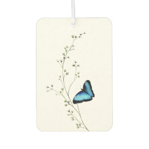 Désodorisant Pour Voiture Papillon bleu élégant