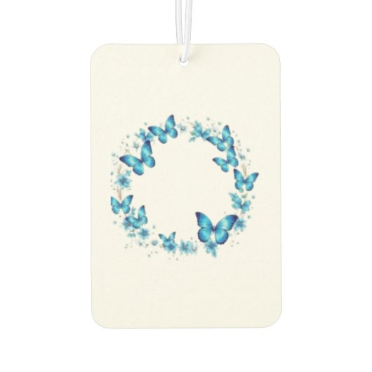 Désodorisant Pour Voiture Papillon bleu élégant (Dos)