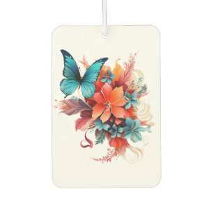 Désodorisant Pour Voiture Papillon et fleurs