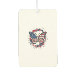 Désodorisant Pour Voiture Papillon Patriotique Gravure Vintage Vector Design