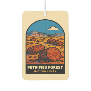 Désodorisant Pour Voiture Parc national de la forêt pétrifiée Vintage voyage