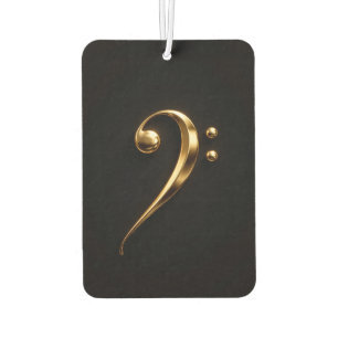 Désodorisant Pour Voiture Parfums de voiture Black 4 Luxe Clé de fa en or