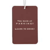 Désodorisant Pour Voiture Parking Sarcastique Trophée Air Freshener (Dos)