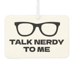 Désodorisant Pour Voiture Parle-moi nerd lunettes noires drôles