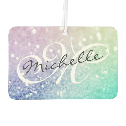 Désodorisant Pour Voiture Parties scintillant Bokeh Glamour Élégant (Dos)