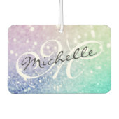 Désodorisant Pour Voiture Parties scintillant Bokeh Glamour Élégant (Devant)