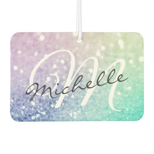 Désodorisant Pour Voiture Parties scintillant Bokeh Glamour Élégant (Devant)