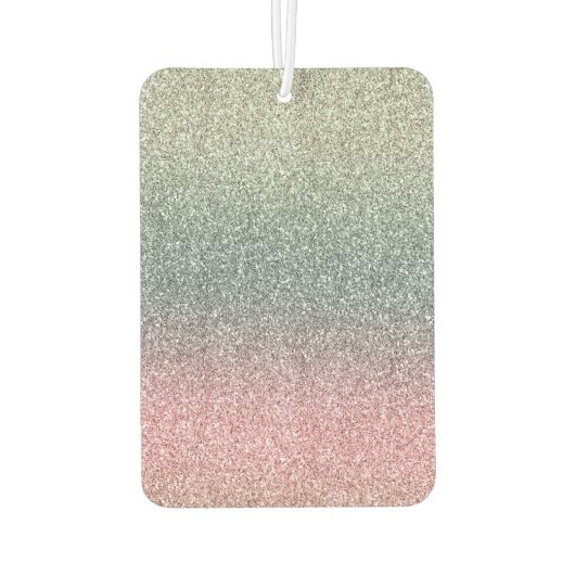 Désodorisant Pour Voiture Parties scintillant Faux Rose Bronze (Dos)