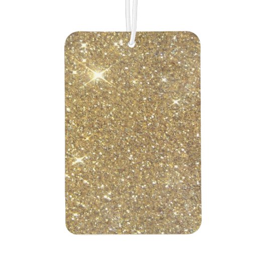 Désodorisant Pour Voiture Parties scintillant Or de luxe - Image imprimée (Dos)