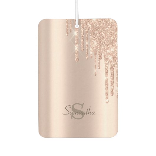 Désodorisant Pour Voiture Parties scintillant rose Gold (Devant)