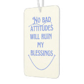 Désodorisant Pour Voiture Pas De Mauvaise Attitude.. (Gauche)