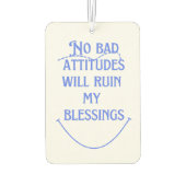 Désodorisant Pour Voiture Pas De Mauvaise Attitude.. (Dos)