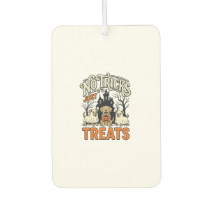Désodorisant Pour Voiture Pas de tours juste des friandises Halloween Chien