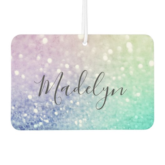 Désodorisant Pour Voiture Pastel Parties scintillant Bokeh ContexteGlam Eleg (Devant)