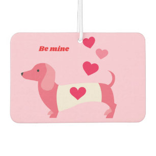 Désodorisant Pour Voiture PastelHeart Saint-Valentin teckel