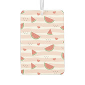 Désodorisant Pour Voiture Pastèques rouges, Coeurs, Grandes Pâtes, Motif d'é (Dos)