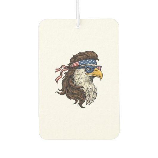 Désodorisant Pour Voiture Patriotic Eagle Mullet Vintage Engraving Vector De (Devant)