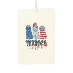 Désodorisant Pour Voiture Patriotique Goldendoodle Chien 4 juillet Amérique 