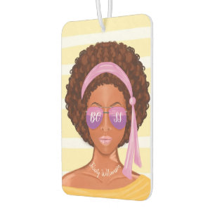 Désodorisant Pour Voiture Patron   Retro African America Beach Beauté