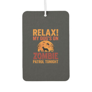 Désodorisant Pour Voiture Patrouille de Chien Zombie Halloween