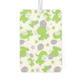 Désodorisant Pour Voiture Pattern of Green Elephants, Cute Elephants, stars (Dos)