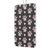 Désodorisant Pour Voiture Pattern of paws, Dog paws, Lilac paws, Hearts (Gauche)