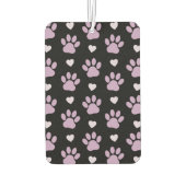 Désodorisant Pour Voiture Pattern of paws, Dog paws, Lilac paws, Hearts (Dos)