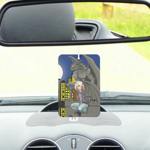 Désodorisant Pour Voiture Paysage urbain de fantasy urbain Gargoyle