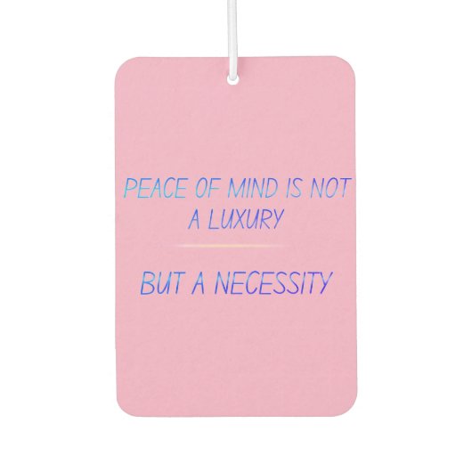 Désodorisant Pour Voiture Peace of mind (Devant)