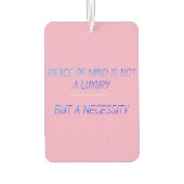 Désodorisant Pour Voiture Peace of mind (Dos)