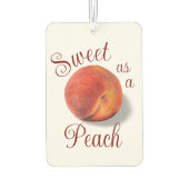 Désodorisant Pour Voiture Peach Car Air Freshener (Dos)