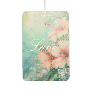 Désodorisant Pour Voiture Pêche tropicale Hibiscus blanc Amour floral