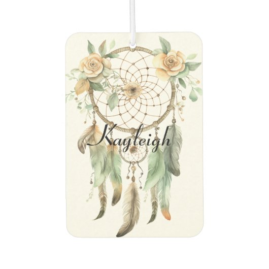 Désodorisant Pour Voiture Pêcher Floral Green Dream Catcher (Devant)