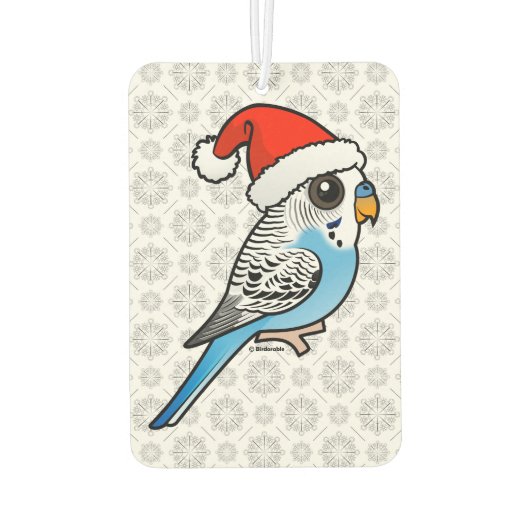 Désodorisant Pour Voiture Père Noël Budgie Blue (Dos)