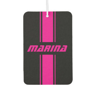 Désodorisant Pour Voiture personalized black and pink Set of Car Mats