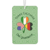 Désodorisant Pour Voiture Personalized German Irish USA Shamrock (Dos)