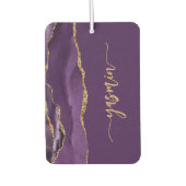 Désodorisant Pour Voiture Personalized Signature Purple Gold Agate (Devant)
