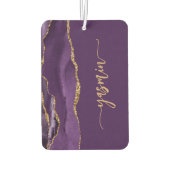 Désodorisant Pour Voiture Personalized Signature Purple Gold Agate (Dos)
