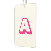 Désodorisant Pour Voiture Personnaliser, personnaliser alphabet premier mono (Gauche)